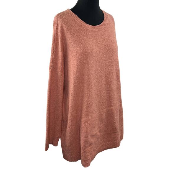Pure Jill Blush XL Sweater Cotton Crew Neck Long Sleeve Kangaroo Pocket Pullover - Picture 1 of 8